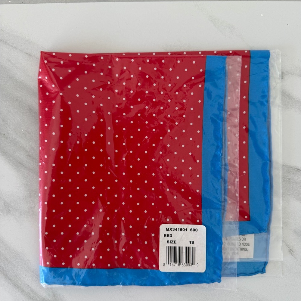 Polka Dot Red and Blue pocket square